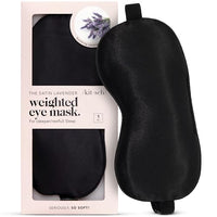 Thumbnail for Image 4 of Weighted Black for the product Kitsch Satin Sleep Mask