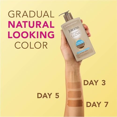 Image 4 of Jergens Natural Glow Hydra Gel Self Tanner, Medium to Deep, 8.3 fl oz