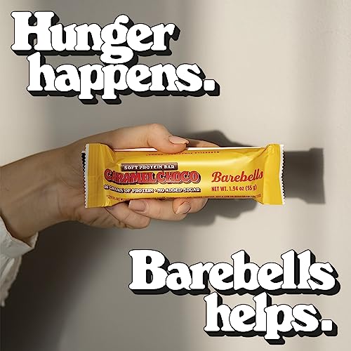 Image 5 of BAREBELLS Soft Protein Bars Caramel Choco - 12 Count, Pack of 2