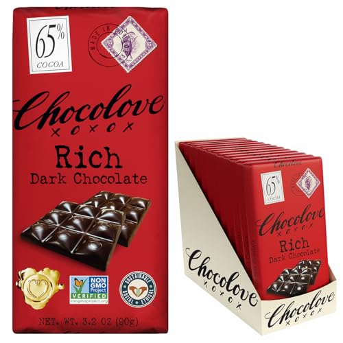 Image 1 of Default Title for the product Chocolove Rich Dark Chocolate Bars 3.2oz Bar (12 Pack)