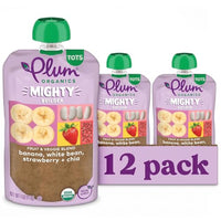 Thumbnail for Image 1 of Default Title for the product Plum Organics Mighty Builder Organic Toddler Food, 4 oz Pouch, 12 Pack