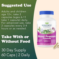 Thumbnail for Image 5 of RidgeCrest Herbals Blood Pressure Herbal Formula Circulation Support 60 Ct