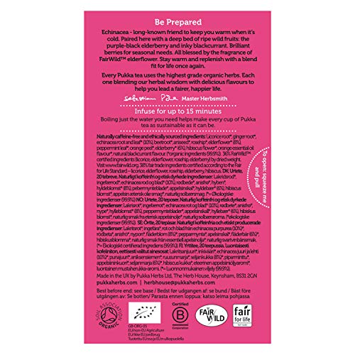 Image 5 of Pukka Elderberry & Echinacea Organic Herbal Tea