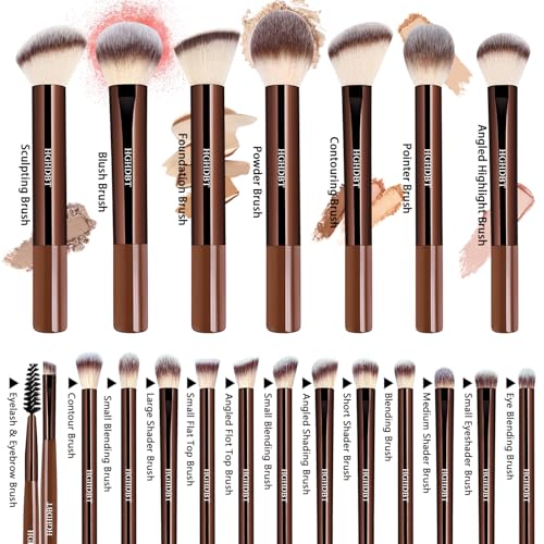 Image 5 of HGHDBT 57Pcs Makeup Brushes Set Professional with Case