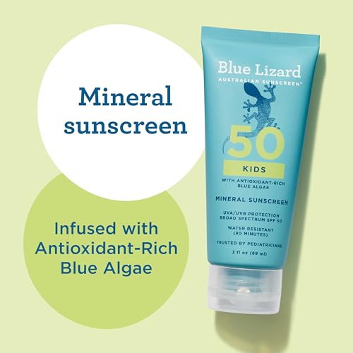 Image 4 of BLUE LIZARD Mineral SPF 50 Kids Sunscreen Lotion, 3 fl oz