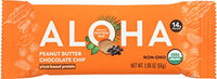 Thumbnail for Image 1 of Default Title for the product Aloha Organic Peanut Butter Chocolate Chip Protein Bars, 1.9 Oz (Pack of 12)