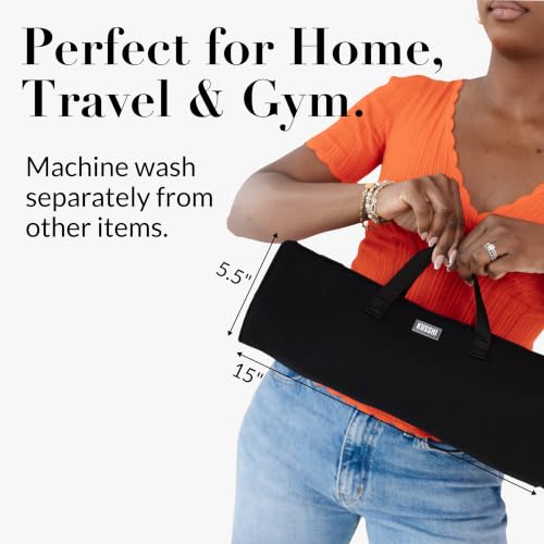 Image 7 of KUSSHI Hair Tools Bag - Neoprene Hair Tools Travel Bag & Hair Accessories Organizer Case (Black)