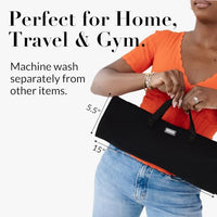 Thumbnail for Image 7 of KUSSHI Hair Tools Bag - Neoprene Hair Tools Travel Bag & Hair Accessories Organizer Case (Black)