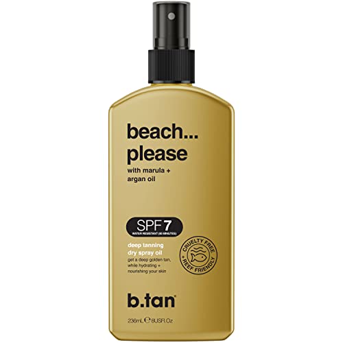 Image 1 of Default Title for the product B.TAN 7 SPF Tanning Oil - Dark Intensifier Dry Spray