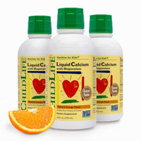 Thumbnail for Image 3 of Orange / 16 Fl Oz (Pack of 3) for the product ChildLife Essentials Liquid Calcium Supplement for Kids