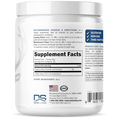 Image 3 of Bucked Up Pure Micronized Creatine Monohydrate 300 Grams