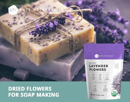 Image 7 of Kate Naturals Lavender Flowers 4oz & Lavender Extract 1oz Bundle