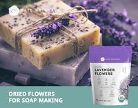 Thumbnail for Image 7 of Kate Naturals Lavender Flowers 4oz & Lavender Extract 1oz Bundle