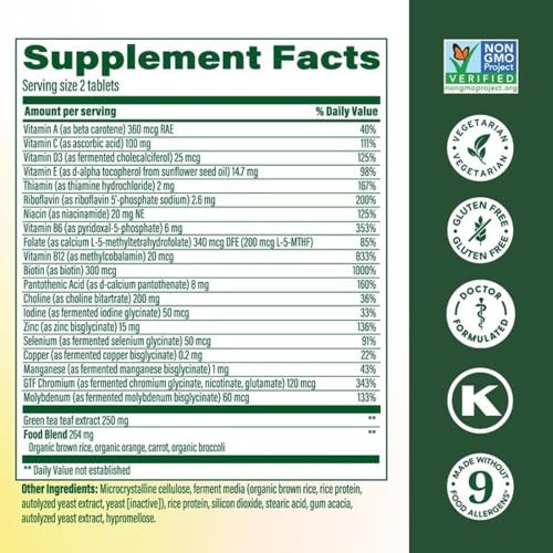 Image 4 of MegaFood Advanced Multivitamin for Women 55+ Doctor Formulated, 120 Tablets