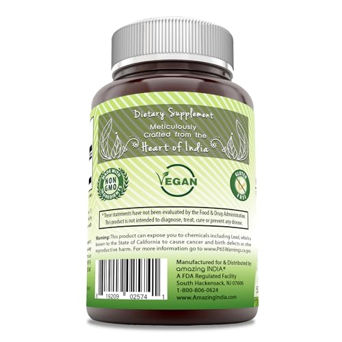 Image 6 of Amazing India Ashwagandha Extract Veggie Capsules Supplement