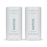 Thumbnail for Image 1 of Default Title for the product Native Deodorant Contains Naturally Derived Ingredients, 72 Hour Odor Control, Deodorant for Women and Men, Aluminum Free, Cashmere & Rain Scent, 2.3 Ounce (Pack of 12)