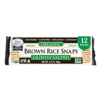 Thumbnail for Image 2 of Lightly Salted / 3.5 Ounce (Pack of 12) for the product Edward & Sons Brown Rice Snaps