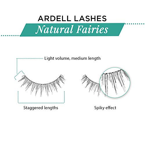 Image 4 of Ardell Natural False Eyelashes Fairies - Black, Lightweight Reusable Strip Lashes, 4 Pack