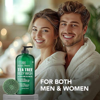 Thumbnail for Image 5 of Botanic Hearth Tea Tree Body Wash with Silicone Body Brush - 16 fl oz