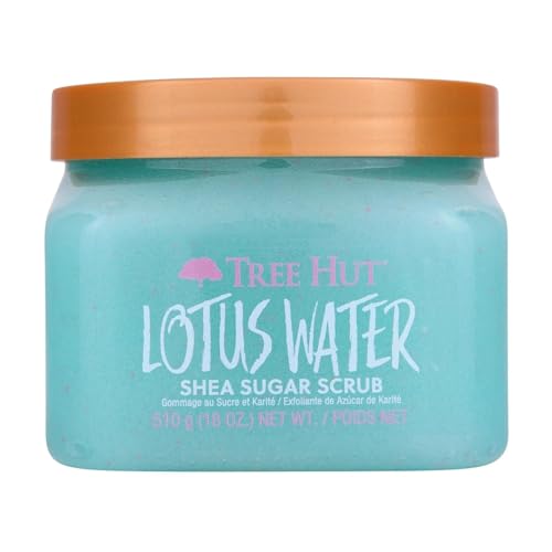 Image 1 of Default Title for the product Tree Hut Lotus Water Body Scrub, Exfoliating Sugar Scrub, Vegan, 18 Oz