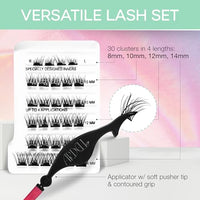 Thumbnail for Image 3 of Ardell Press On Pre-Glued Eyelash Extension with Applicator - Wispies Volume, 30 Count