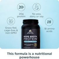 Thumbnail for Image 2 of Ancient Nutrition Grass Fed Bone Broth Protein Powder, Vanilla