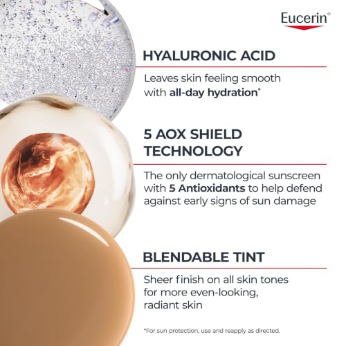 Image 4 of Eucerin Sun Age Defense Tinted Face Lotion SPF 50, 2.5 FL OZ