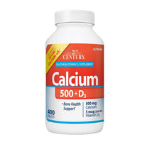 Thumbnail for 21st Century Calcium Plus Vitamin D3 500mg 400 Tabs
