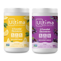 Thumbnail for Image 1 of Default Title for the product Ultima Replenisher Electrolyte Powder Drink Mix Bundle ? Sugar Free ? Lemonade and Grape, 90 Servings