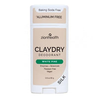 Thumbnail for Image 1 of Default Title for the product Zion Health Clay Dry Silk Deodorant Stick 2.8 oz