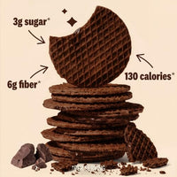 Thumbnail for Image 4 of Rip Van Wafels Chocolate Brownie Stroopwafels 1.16 Ounce Pack of 24