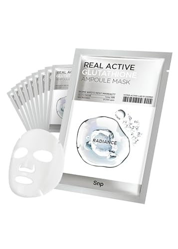 Image 1 of Default Title for the product SNP Real Active Glutathione Ampoule Sheet Mask 10 Sheets