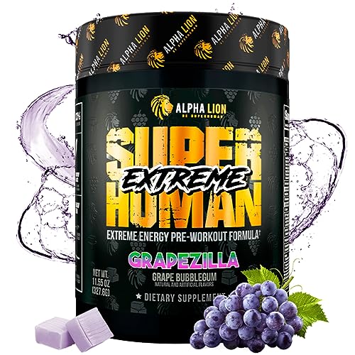 Image 2 of Grapezilla / 21 Servings for the product ALPHA LION Superhuman Extreme High Stim Pre Workout Powder