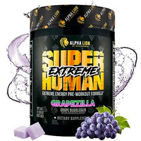 Thumbnail for Image 2 of Grapezilla / 21 Servings for the product ALPHA LION Superhuman Extreme High Stim Pre Workout Powder