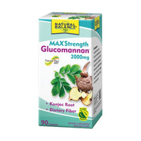 Thumbnail for Natural Balance Max Strength Glucomannan 2000 mg 90 Count