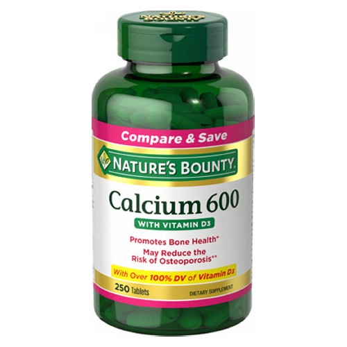 Nature's Bounty Nature's Bounty Calcium 600 With Vitamin D3 250 tabs