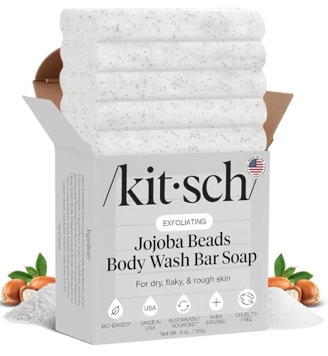 Image 1 of Default Title for the product Kitsch Jojoba Beads Exfoliating Body Wash Bar w/Shea Butter & Aloe – 4 oz