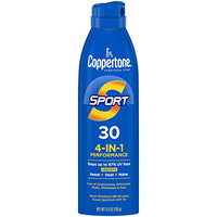 Thumbnail for Image 1 of Blue / 5.5 Ounce (Pack of 1) for the product Coppertone Sport Continuous Sunscreen Spray SPF 30, Water Resistant, 5.5 Oz