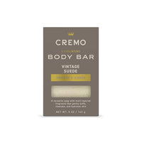 Thumbnail for Image 1 of Default Title for the product Cremo Exfoliating Body Bar Soap for Men, Vintage Suede Scent, 5 Ounce (Pack of 12)