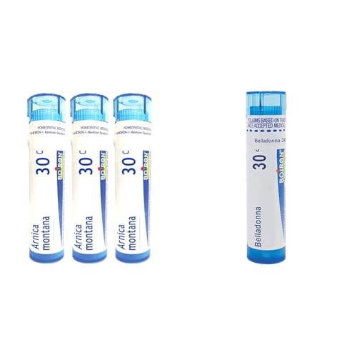 Image 1 of Default Title for the product Boiron Arnica Montana 30c Pack of 3 & Belladonna 30C Fever Medicine Homeopathic Pellets