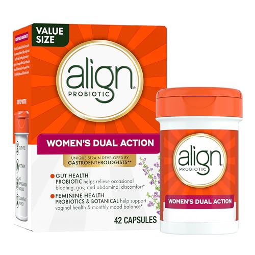 Image 1 of 42 Count (Pack of 1) for the product Align Probiotic Womens Dual Action Vaginal and Digestive Health Support