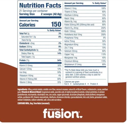 Image 4 of Bariatric Fusion High Protein, Chocolate Peanut Butter, 31.5 oz