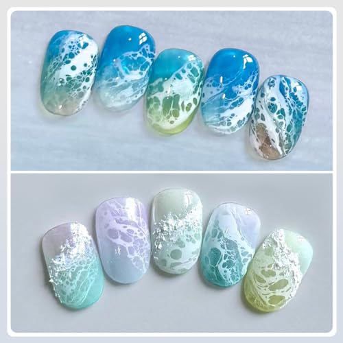 Image 4 of Born Pretty Ocean Wave White Blooming Gel Nail Polish 15ML