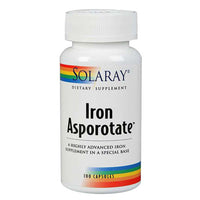 Thumbnail for Solaray Iron Asporotate 18 Mg 100 Caps