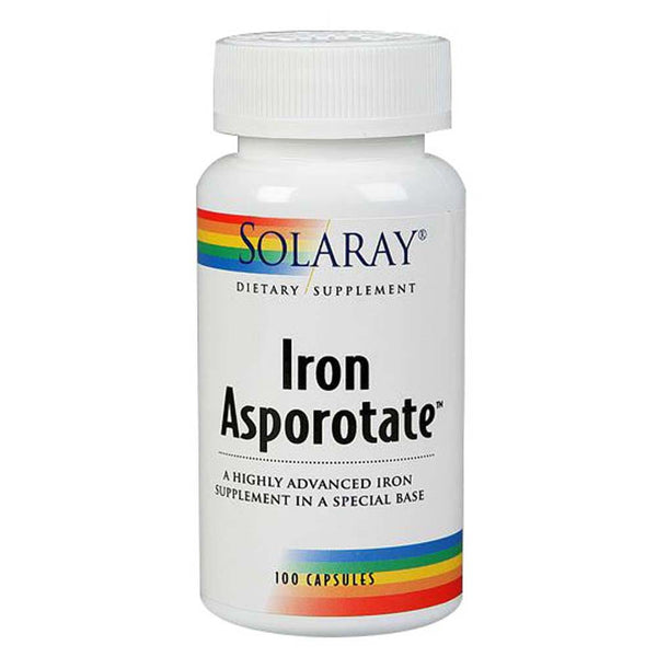 Solaray Iron Asporotate 18 Mg 100 Caps