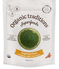 Thumbnail for Image 2 of Organic Traditions Super Greens Turmeric, Superfood Powder Blend, 3.5oz