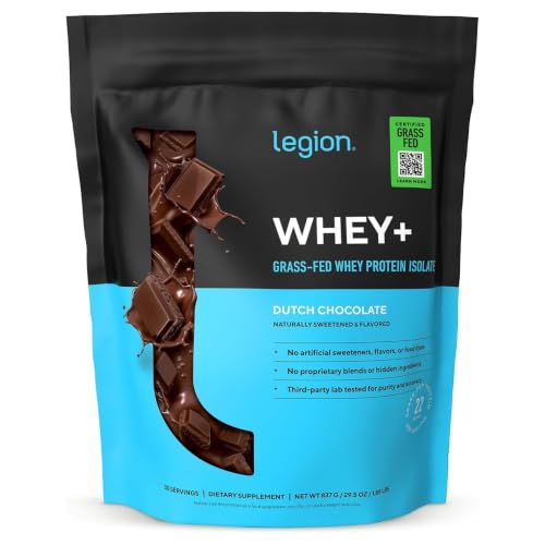 Image 1 of Chocolate / 30 Servings (Pack of 1) for the product Legion Whey+ Protein Isolate Grass Fed