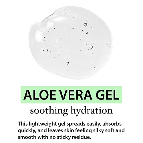 Image 6 of Organic Aloe Vera Gel for Skin, Face, Body, After Sun Care - USDA Certified Organic, 12 fl. oz.