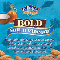 Thumbnail for Image 3 of Blue Diamond Almonds Salt N' Vinegar Flavored Snack Nuts, 16 Oz Resealable Bag (Pack of 2)