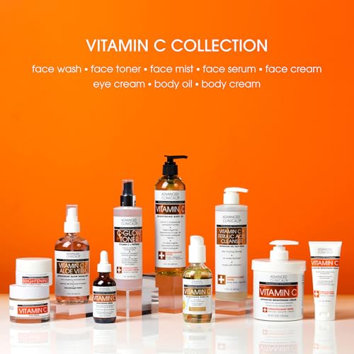 Image 7 of Advanced Clinicals Vitamin C Glow Facial Mist Toner 8 Fl Oz